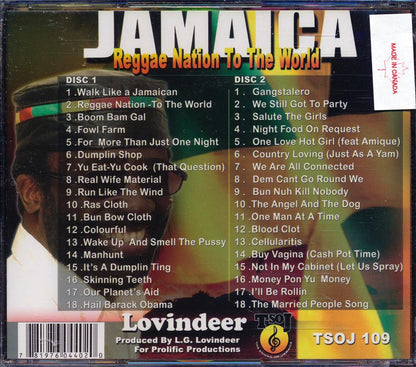 Lovindeer - Jamaica: Reggae Nation To The World (36 tracks) (2xCD) [New CD]