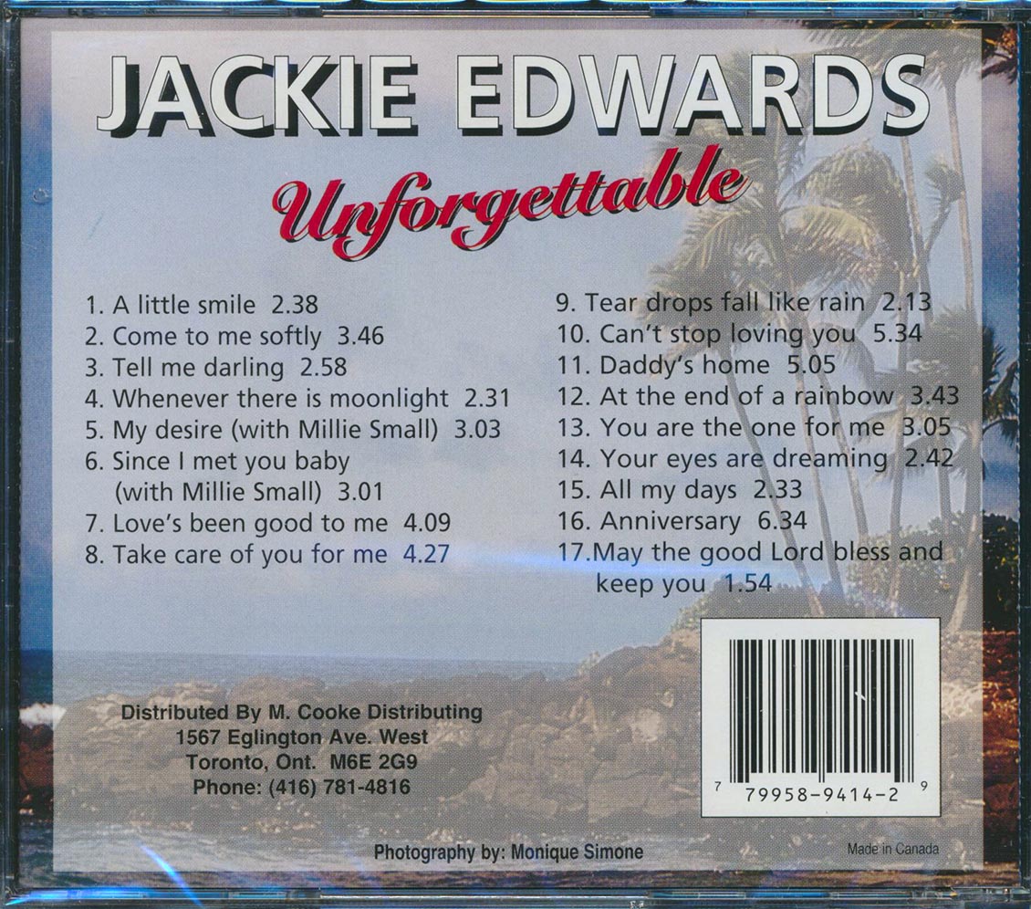 Jackie Edwards - Unforgettable [New CD]