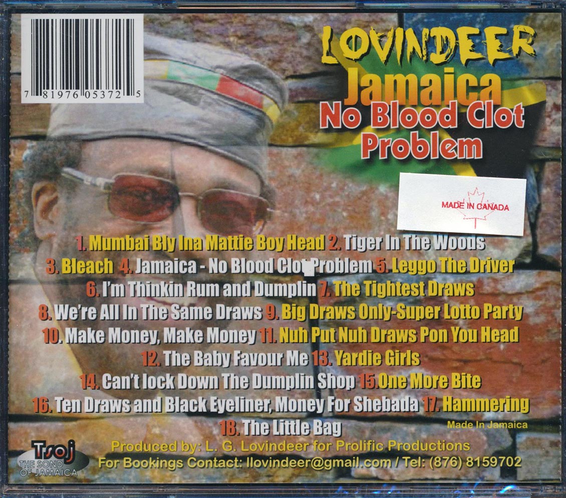 Lovindeer - Jamaica: No Blood Clot Problem [New CD]