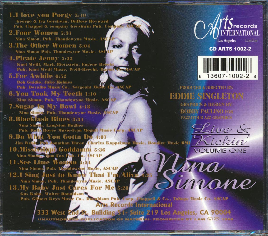 Nina Simone - Live & Kickin' In The Caribbean Volume 1 [New CD]