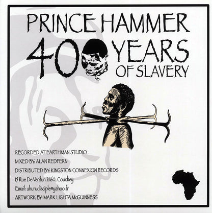Prince Hammer - 400 Years Of Slavery  /  Alan Redfern - 400 Years Dub; Alan Redfern - 400 years Dub Version 2 [New Vinyl 12"]