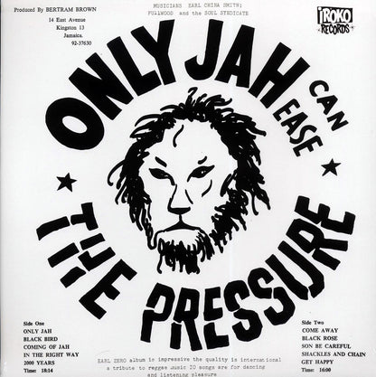 Earl Zero - Only Jah Can Ease The Pressure [New Vinyl LP]