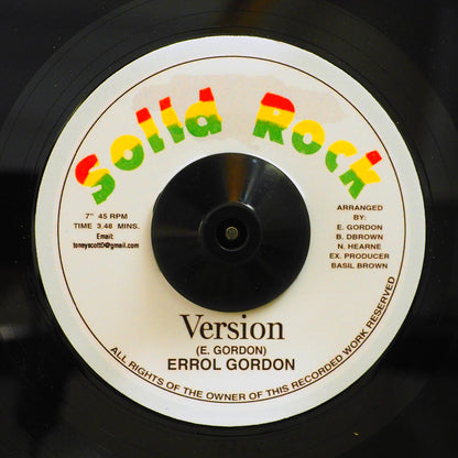 Errol Gordon - Message  /  Version [New Vinyl 7"]