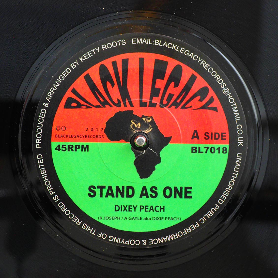Dixie Peach - Stand As One  /  Keety Roots - Dub As One [New Vinyl Record 7" Single]