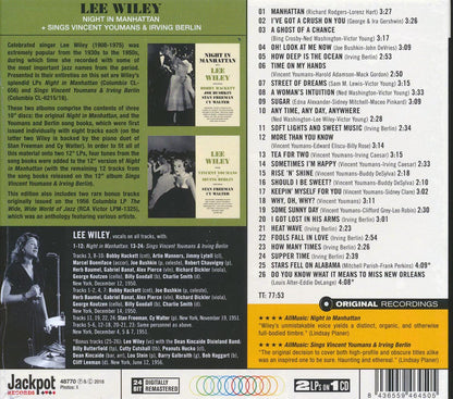 Lee Wiley - Night In Manhattan + Sings Vincent Youmans & Irving Berlin (2 albums on 1 CD) (26 tracks) (+2 bonus tracks) (ltd. ed.) (deluxe 3-fold digipak) (24-bit masterin [New CD]