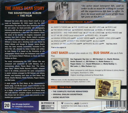 Chet Baker, Bud Shank - The James Dean Story (the Soundtrack Album CD + The Film DVD) (20 tracks) (+9 bonus tracks) (incl. DVD) (incl. 20-page booklet) (24-bit mastering) (remastered) [New CD]