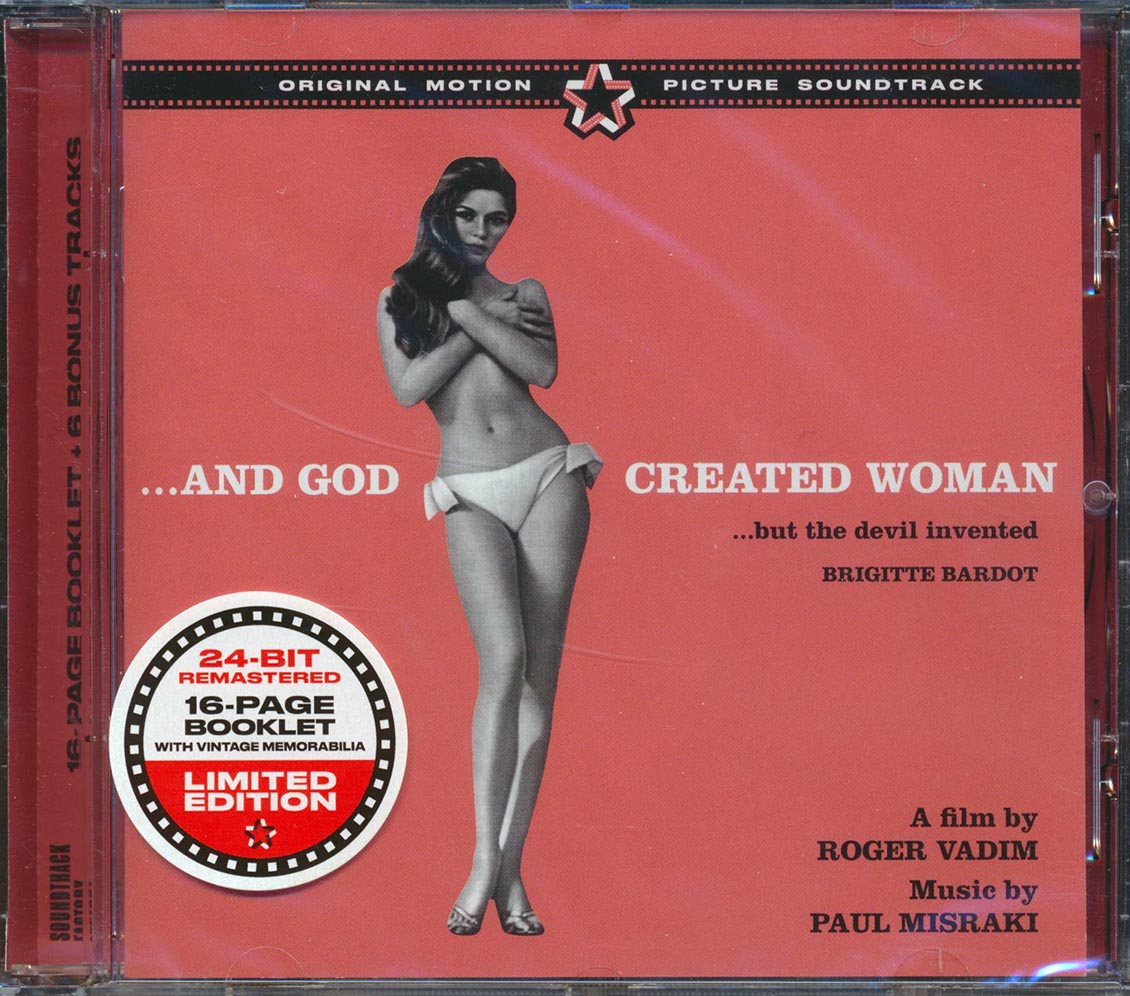 Paul Misraki, Brigitte Bardot - And God Created Woman Original Motion Picture Soundtrack (25 tracks) (+6 bonus tracks) (ltd. ed.) (incl. 16-page booklet) (24-bit mastering) (remastered) [New CD]