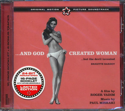Paul Misraki, Brigitte Bardot - And God Created Woman Original Motion Picture Soundtrack (25 tracks) (+6 bonus tracks) (ltd. ed.) (incl. 16-page booklet) (24-bit mastering) (remastered) [New CD]