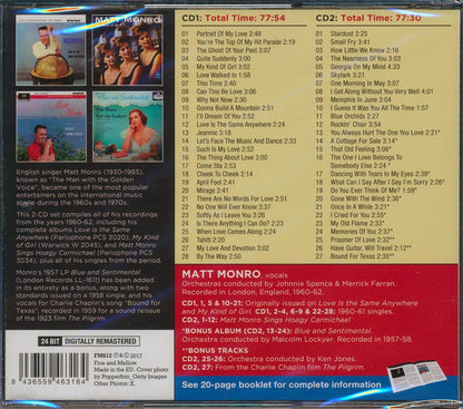 Matt Monro - Complete 1960-62 Recordings (55 tracks) (ltd. ed.) (2xCD) (incl. 20-page booklet) (24-bit mastering) (remastered) [New CD]