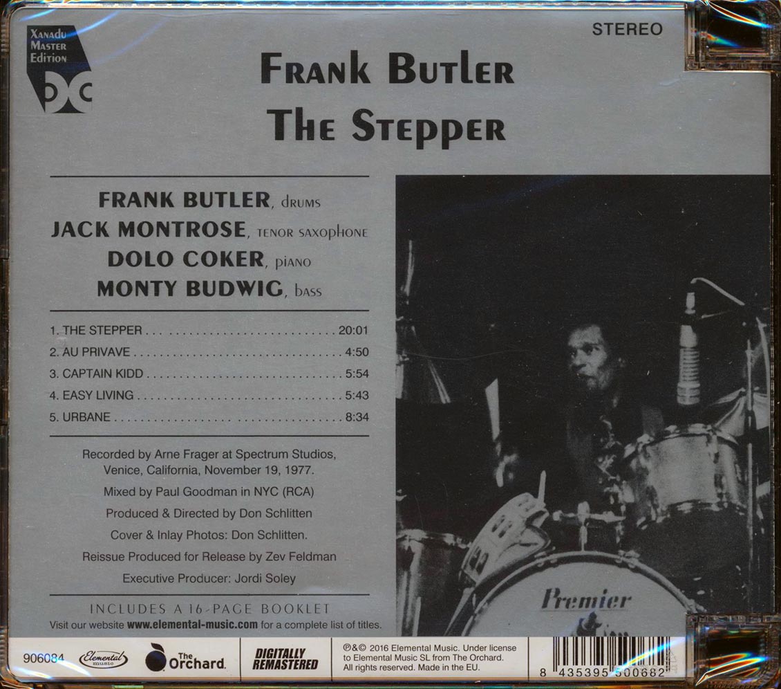 Frank Butler - The Stepper (incl. 16-page booklet) (remastered) [New CD]