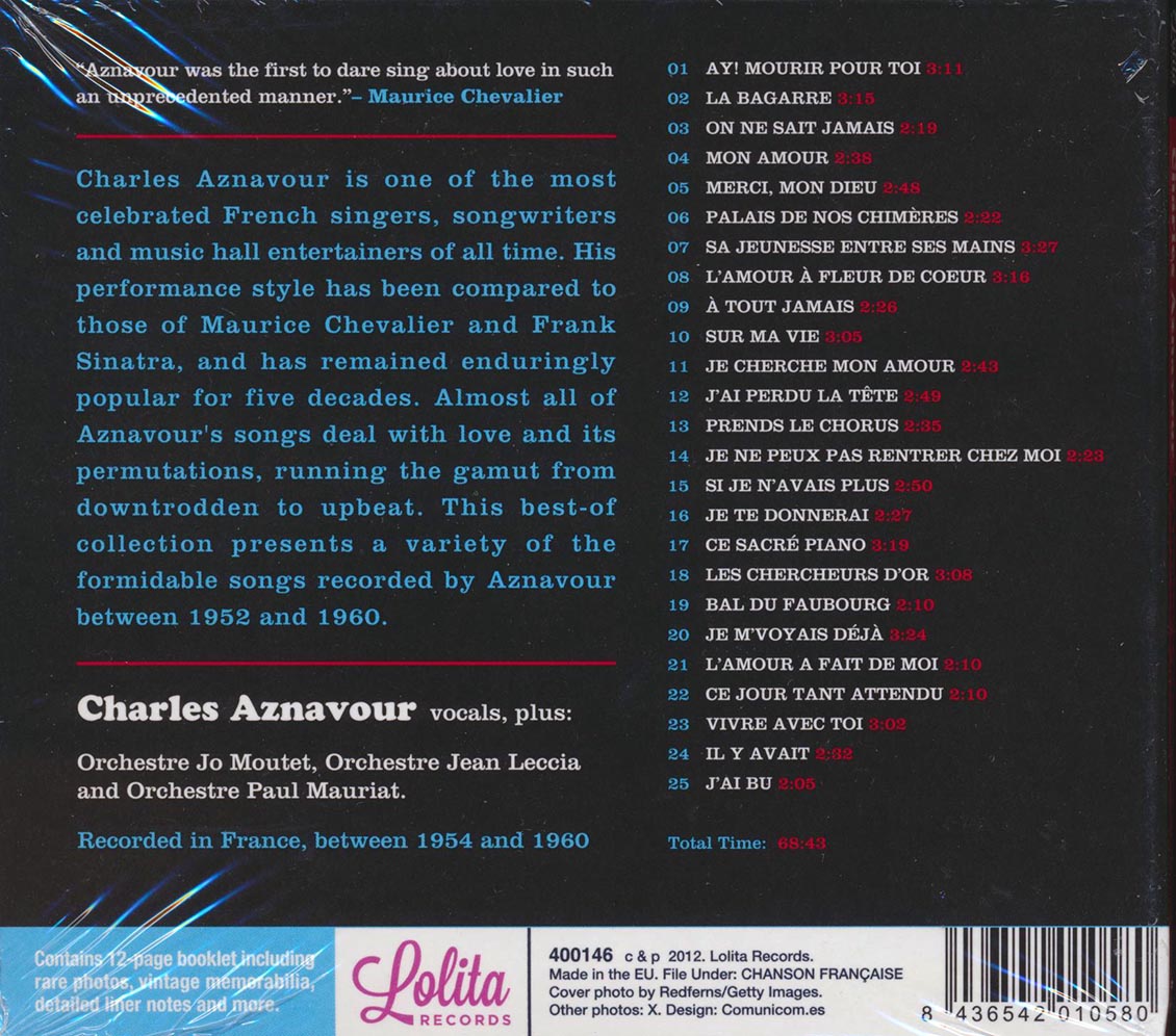 Charles Aznavour - L'Amour A Fleur De Coeur (25 tracks) (incl. 12-page booklet) [New CD]