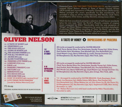 Oliver Nelson - A Taste Of Honey + Impressions Of Phaedra (2 albums on 1 CD) (+2 bonus tracks) (incl. 16-page booklet) (24-bit mastering) (remastered) [New CD]