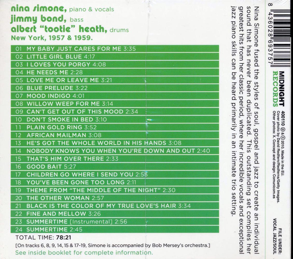 Nina Simone - Classic Hits (24 tracks) (incl. large booklet) [New CD]