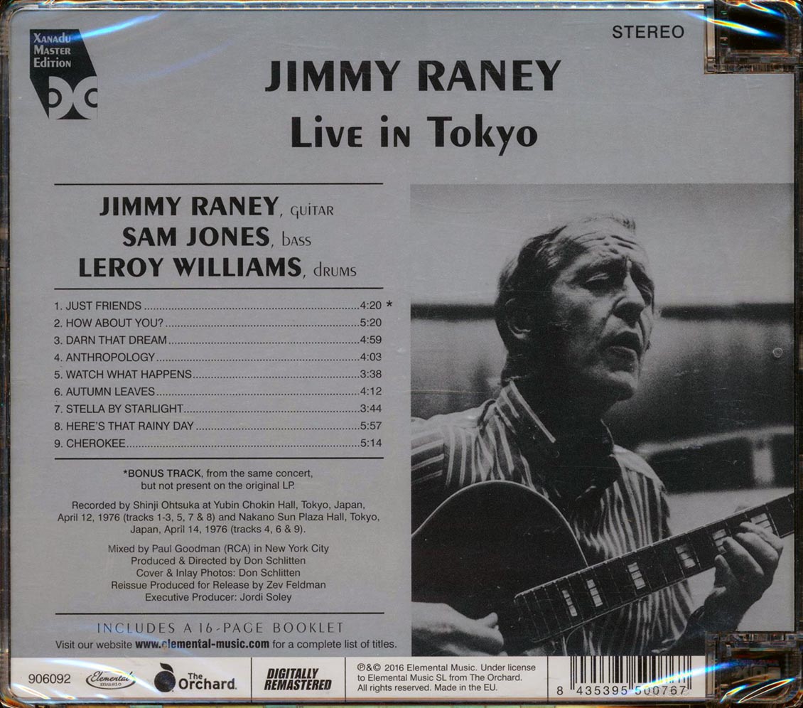 Jimmy Raney - Live In Tokyo (+bonus track) (incl. 16-page booklet) (remastered) [New CD]
