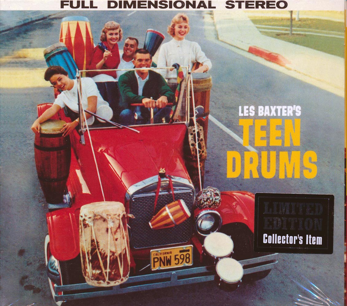 Les Baxter - Teen Drums + Young Pops (2 albums on 1 CD) (28 tracks) (+5 bonus tracks) (ltd. ed.) (deluxe 3-fold digipak) (24-bit masterin [New CD]