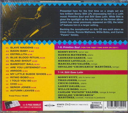 Sonny Stitt - The Latin Sides: Primitivo Soul + Stitt Goes Latin (2 albums on 1 CD) (incl. 8-page booklet) (24-bit mastering) (remastered) [New CD]