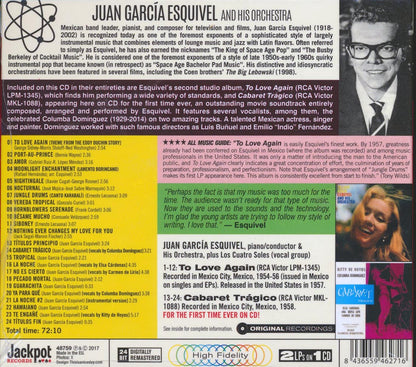 Esquivel & His Orchestra - To Love Again + Cabaret Tragico (2 albums on 1 CD) (24 tracks) (ltd. ed.) (deluxe 3-fold digipak) (24-bit mastering) (remastered) [New CD]