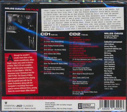 Miles Davis - On Film: Ascensuer Pour L'Echafaud Soundtrack + The Sound Of Miles Davis Soundtrack (27 tracks) (2xCD) (incl. 12-page booklet) (24-bit mastering) (remastered) [New CD]