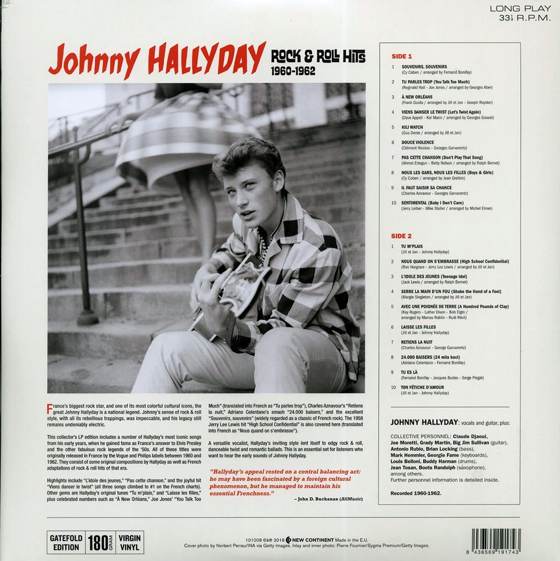 Johnny Hallyday - Rock & Roll Hits 1960-1962 (ltd. ed.) (180g) (High-Def VV) [New Vinyl Record LP]