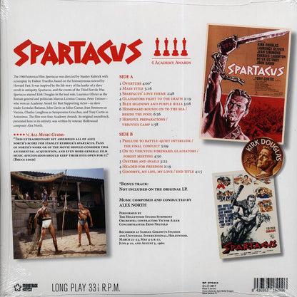Alex North - Spartacus Original Motion Picture Soundtrack (+bonus track) (ltd. ed.) (180g) [New Vinyl LP]