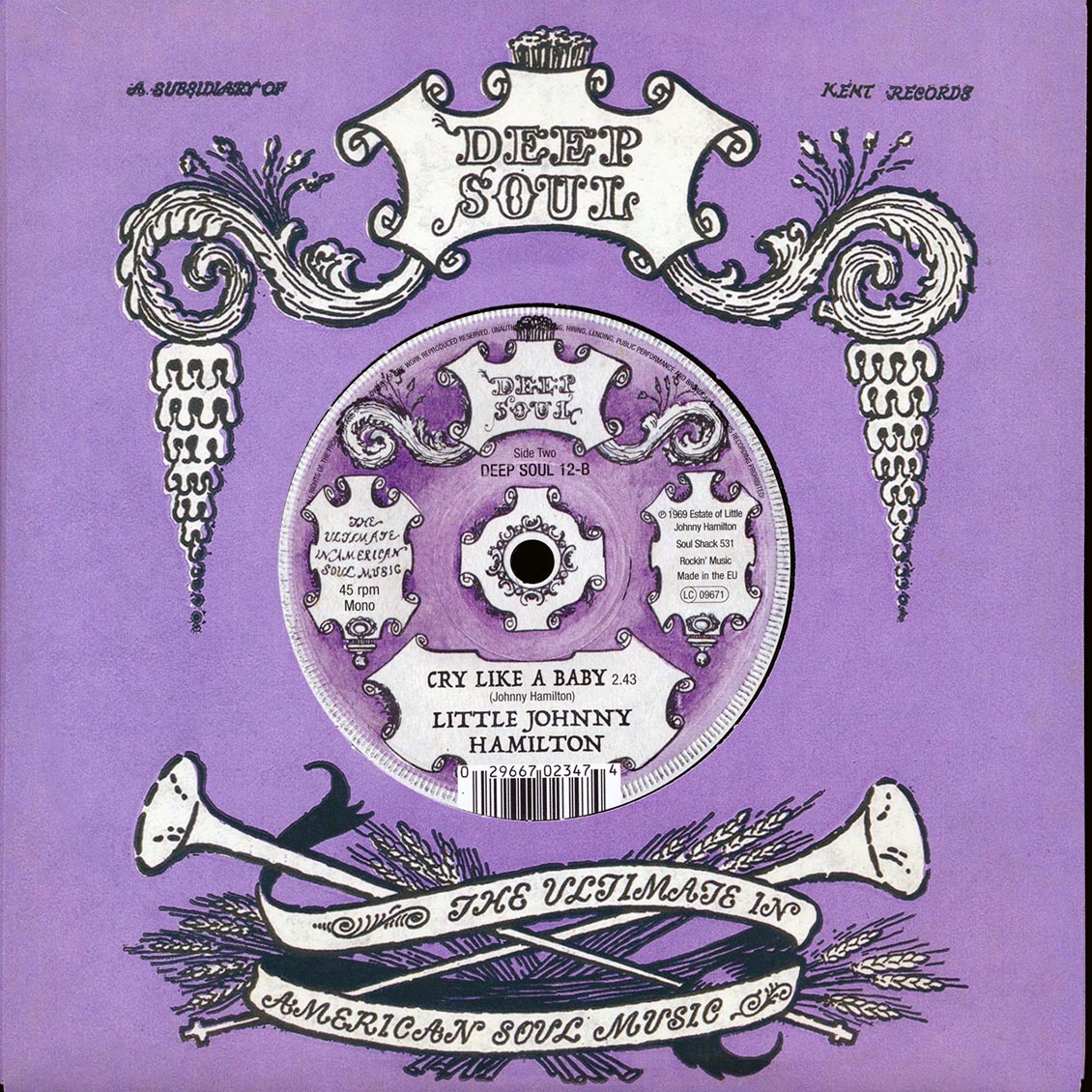 Little Johnny Hamilton - Apartment  /  Little Johnny Hamilton - Cry Like A Baby [New Vinyl 7"]