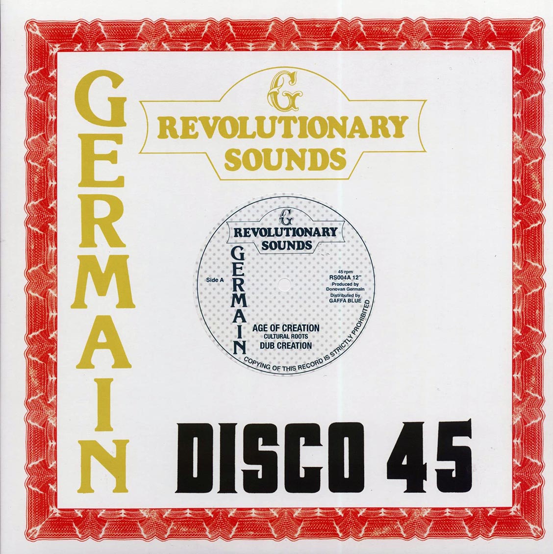 Cultural Roots - Age Of Creation; Revolutionaries - Dub Creation  /  Revolutionaries - Dub Of Creation [New Vinyl Record 12" Single]