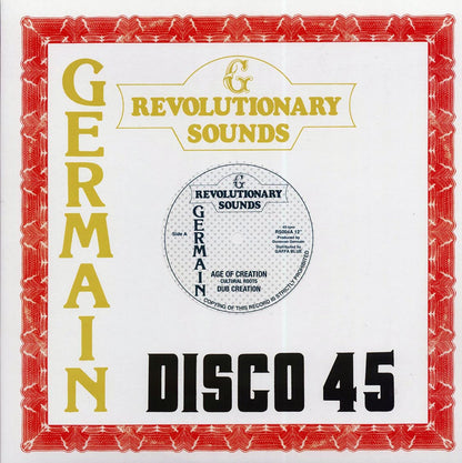 Cultural Roots - Age Of Creation; Revolutionaries - Dub Creation  /  Revolutionaries - Dub Of Creation [New Vinyl Record 12" Single]