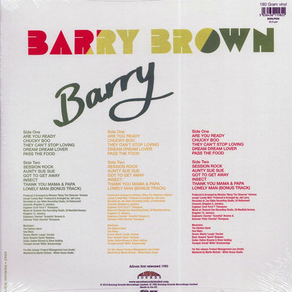 Barry Brown - Barry (180g) [New Vinyl Record LP]