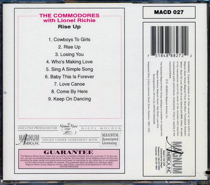 The Commodores With Lionel Richie - Rise Up [New CD]