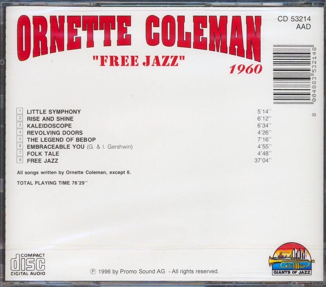 Ornette Coleman - Free Jazz [New CD]