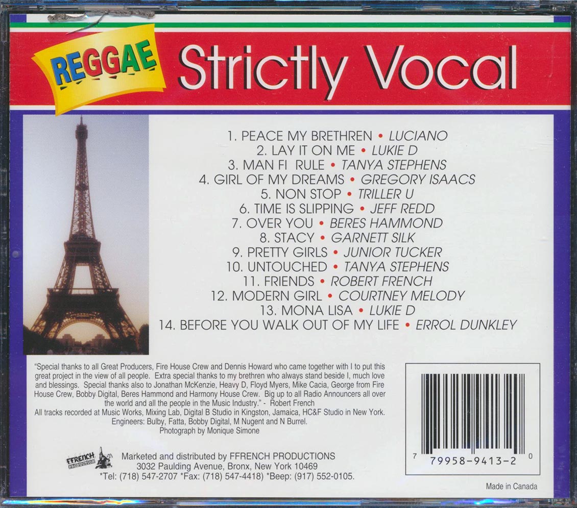 Gregory Isaacs, Luciano, Courtney Melody, Etc. - Reggae Strictly Vocal [New CD]