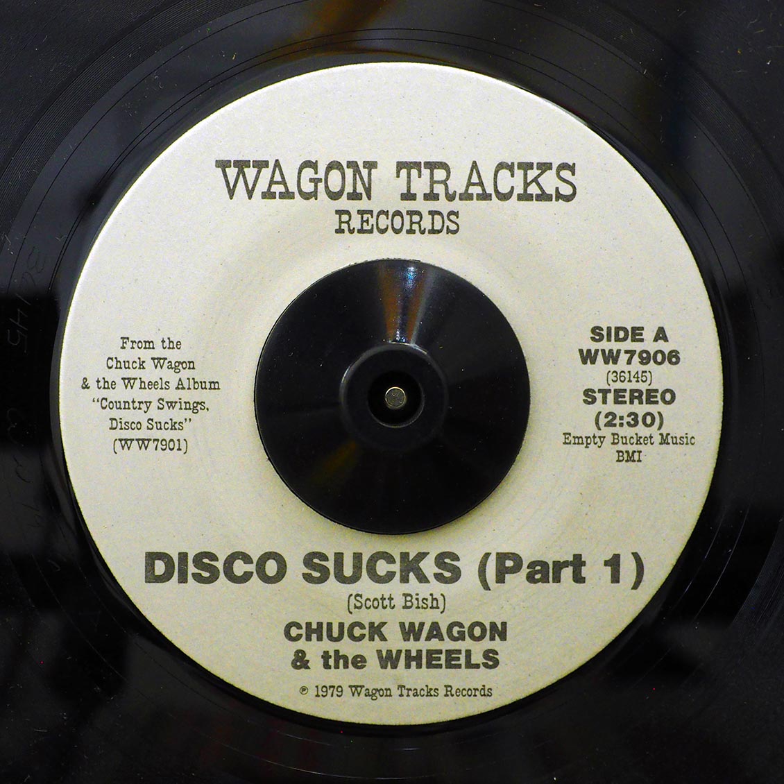 Chuck Wagon & The Wheels - Disco Sucks (Part 1)  /  Chuck Wagon & The Wheels - Disco Sucks (Part 2) (orig. press) [New Vinyl 7"]