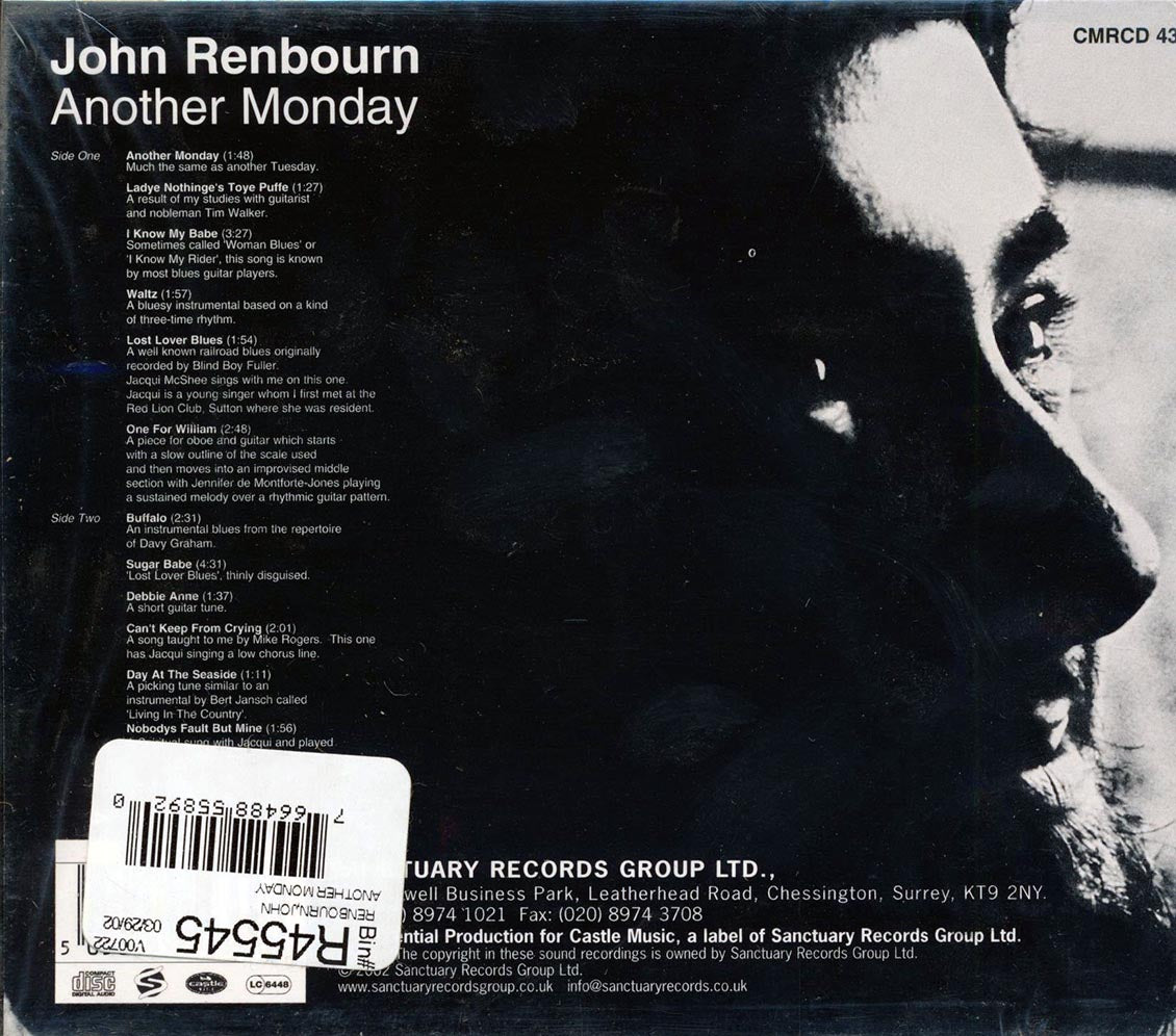 John Renbourn - Another Monday (remastered) [New CD]