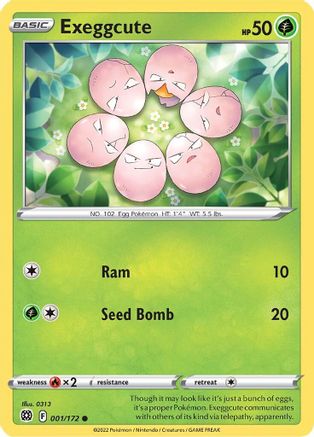 Exeggcute 001/172 - SWSH09 Brilliant Stars