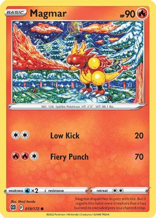 Magmar 019/172 - SWSH09 Brilliant Stars