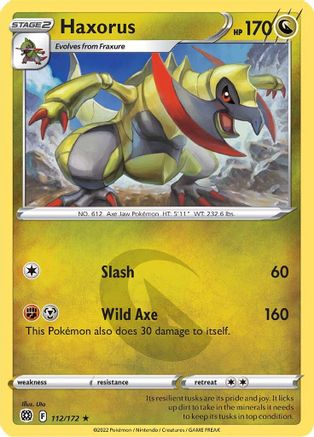 Haxorus 112/172 - SWSH09 Brilliant Stars