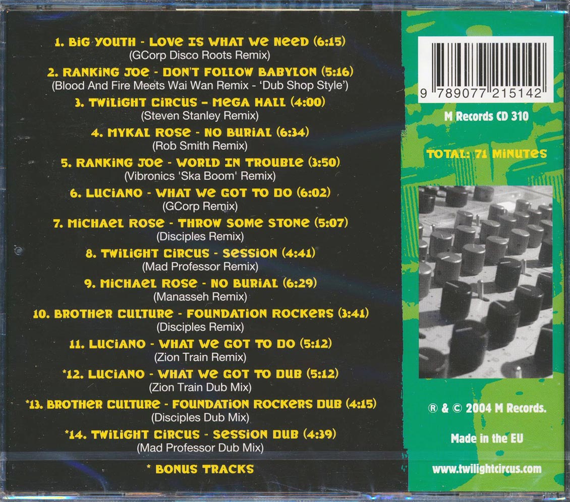Twilight Circus Sound System - Remixed Dubwise (With Mad Profesor, Disciples, Etc.) [New CD]