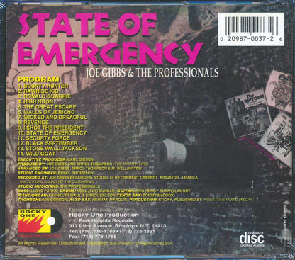 Joe Gibbs & The Professionals - State Of Emergency [New CD]