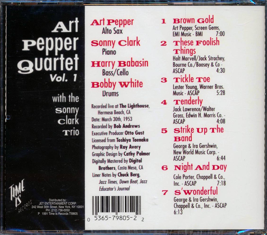 Art Pepper Quartet - Art Pepper Quartet Volume 1 With Sonny Clark Trio (remastered) [New CD]