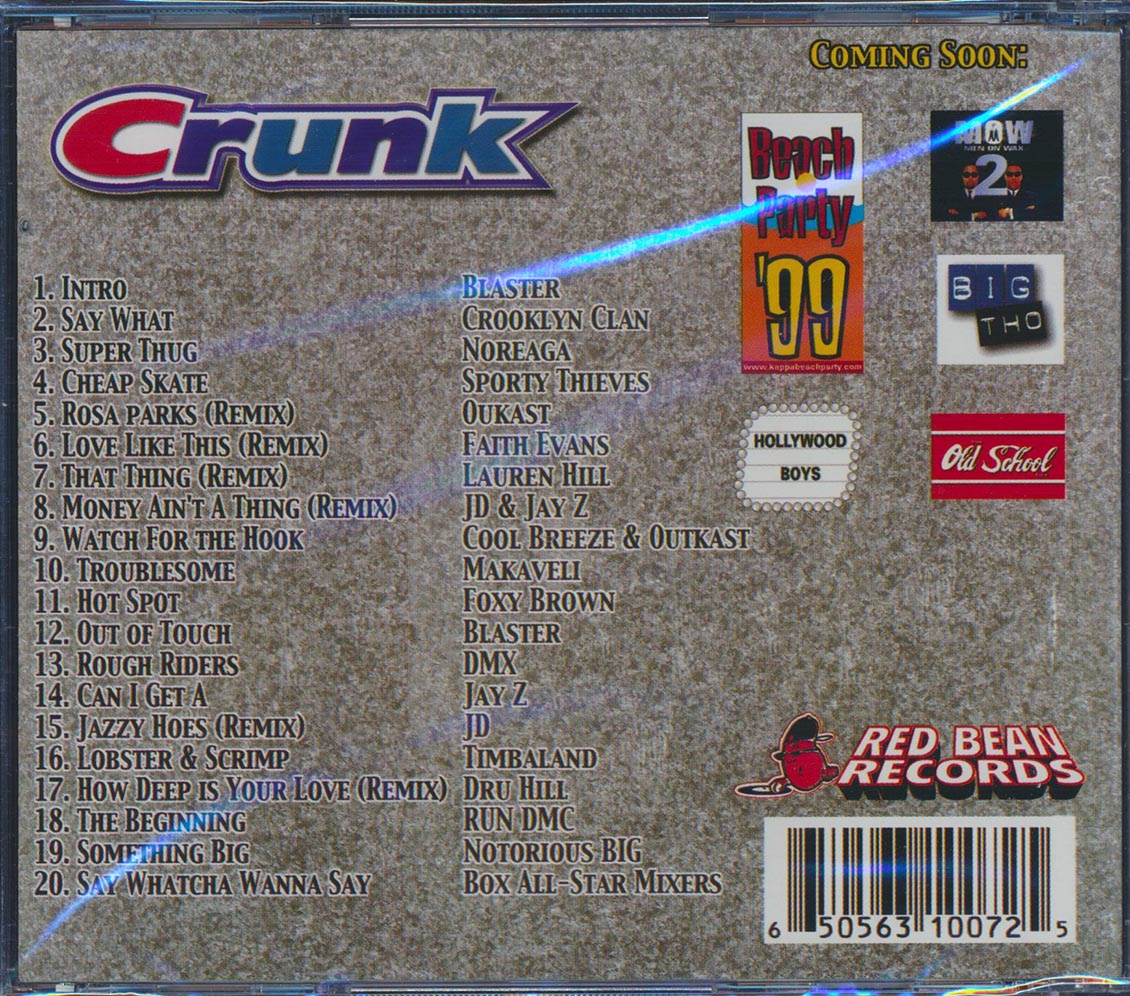 The Notorious BIG, Jay-Z, Lauryn Hill, Rim DMC, Outkast, Etc. - Crunk The Mix: Featuring Dee Jam Blaster (20 tracks) [New CD]