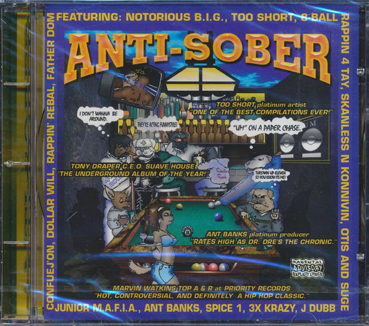 The Notorious BIG, Too Short, 8-Ball, J-Dubb, Etc. - Anti-Sober [New CD]