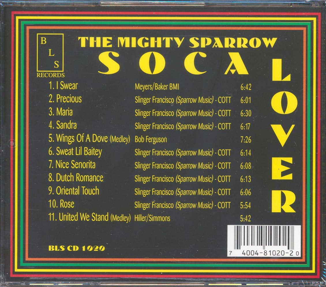 Mighty Sparrow - Soca Lover [New CD]