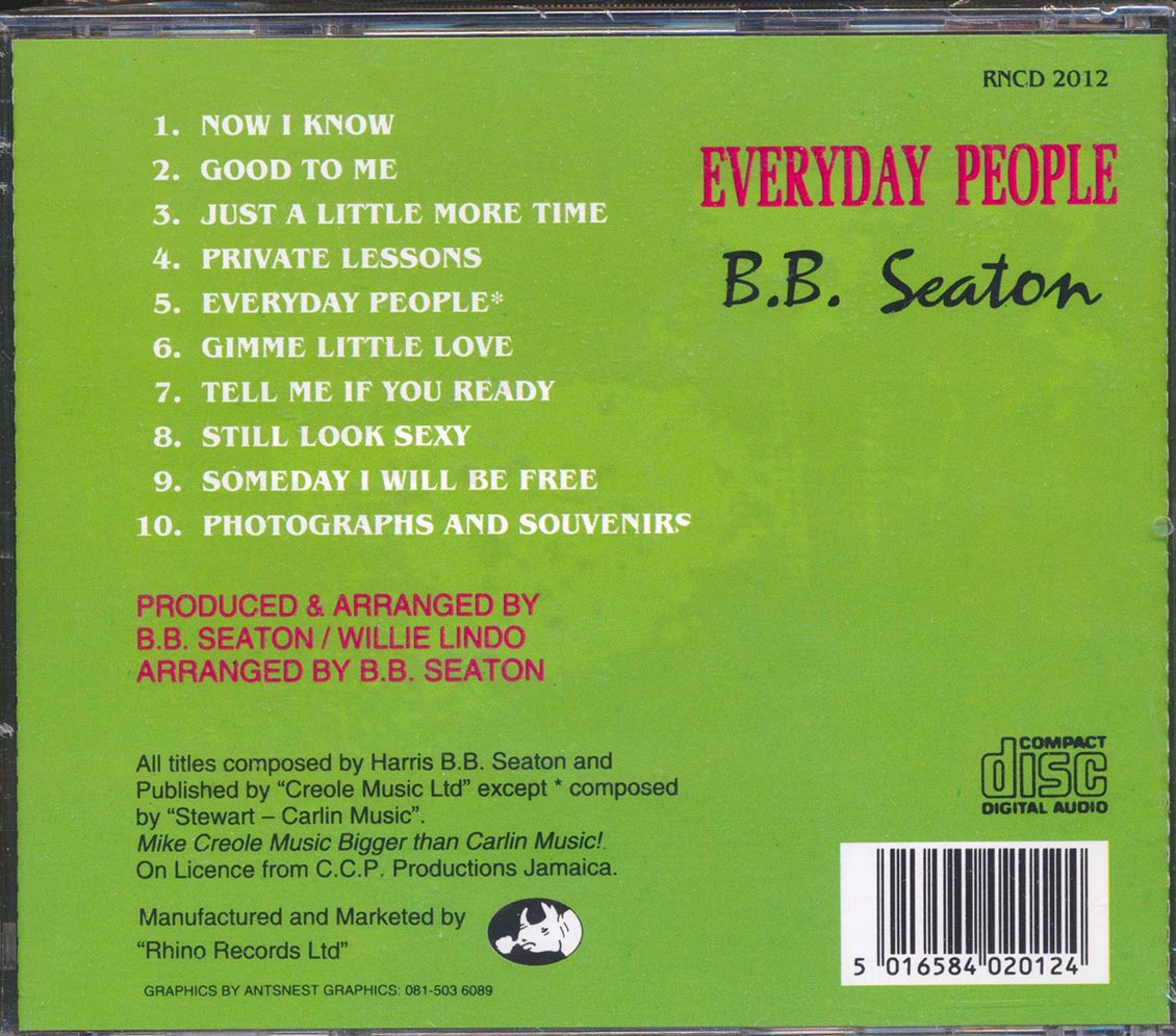 BB Seaton - Everyday People [New CD]