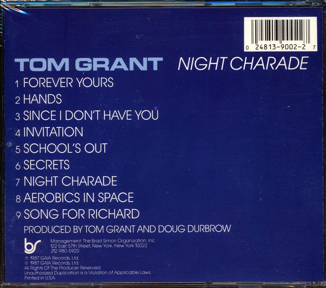 Tom Grant - Night Charade [New CD]
