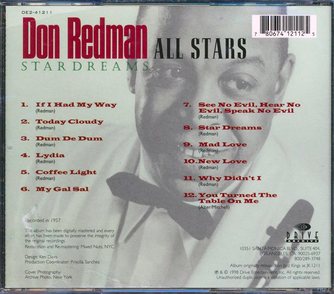 Don Redman & His All Stars - Stardreams [New CD]