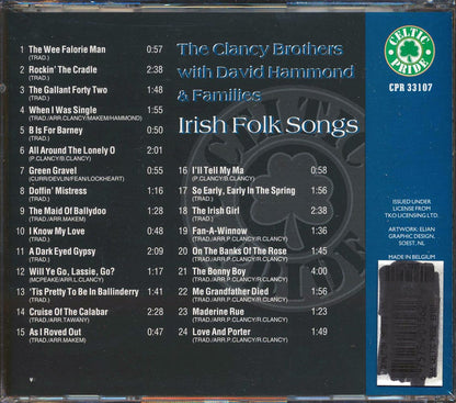 The Clancy Brothers With David Hammond & Families - Irish Folk Songs (24 tracks) [New CD]