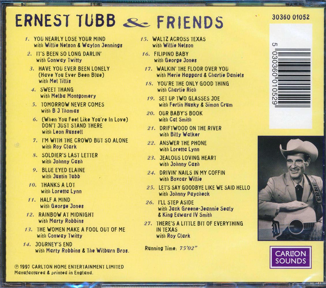 Ernest Tubb & Friends - Stars Over Tears (27 tracks) (incl. large booklet) [New CD]