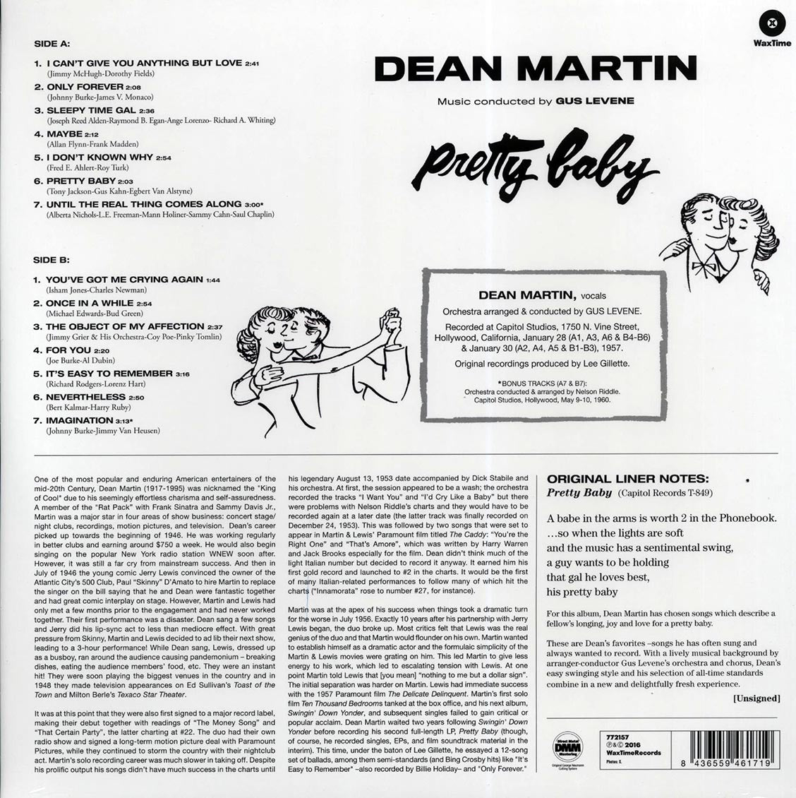 Dean Martin - Pretty Baby (+2 bonus tracks) (ltd. ed.) (180g) [New Vinyl LP]