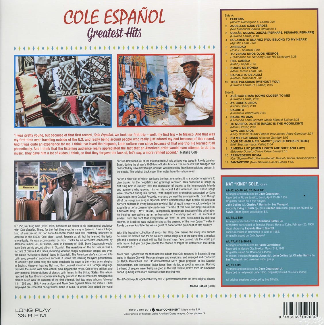 Nat King Cole - Cole Espanol: Greatest Hits (ltd. ed.) (180g) [New Vinyl Record LP]