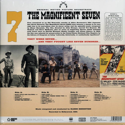Elmer Bernstein - The Magnificent Seven: Original Motion Picture Soundtrack (22 tracks) (2xLP) (180g) [New Vinyl Record LP]